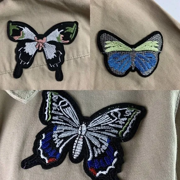 ROMEO   Juliet couture khaki butterfly jacket small