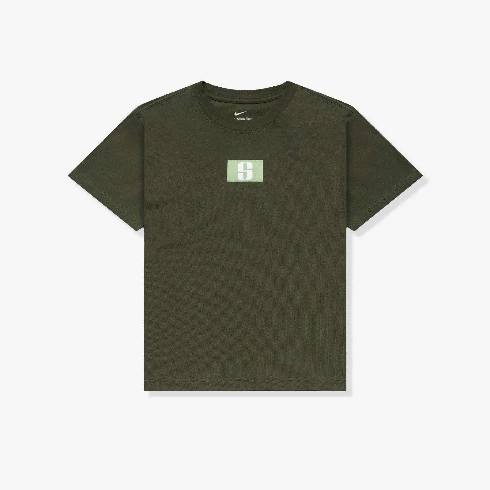 Sabrina Logo Boxy Women's T-Shirt - Khaki