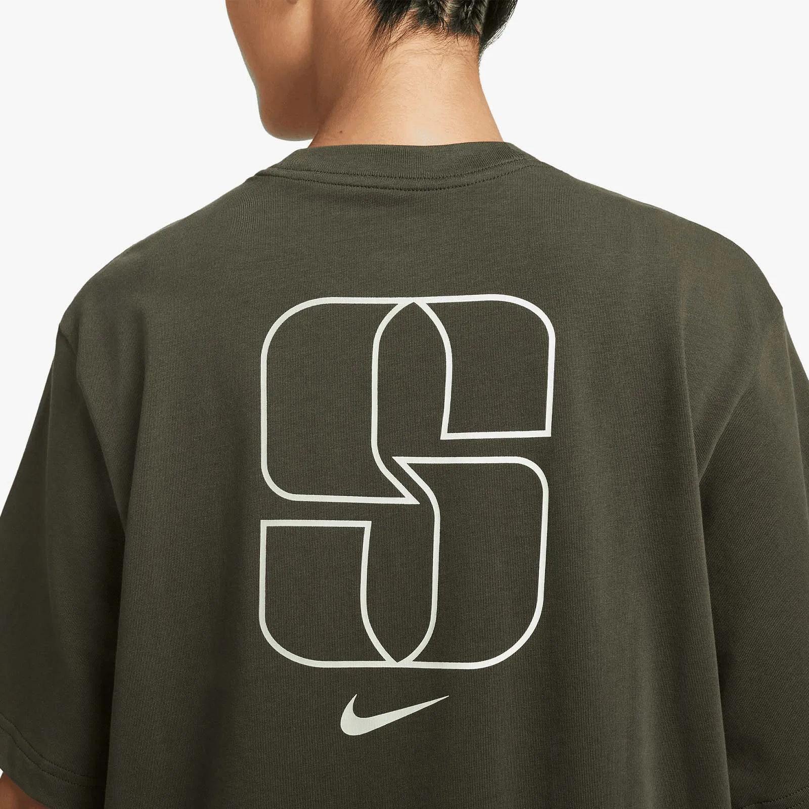 Sabrina Logo Boxy Women's T-Shirt - Khaki