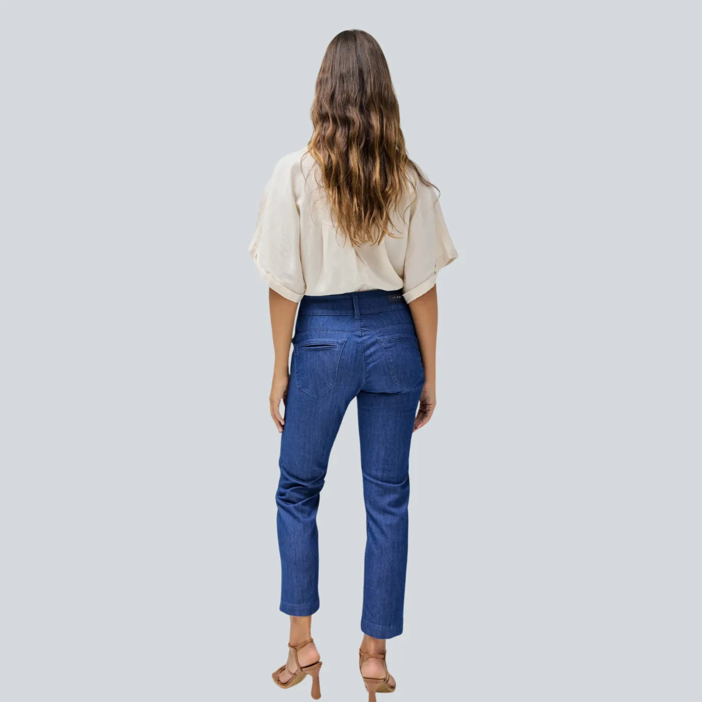 Salsa Secret Chino Push in Cropped Slim Jeans