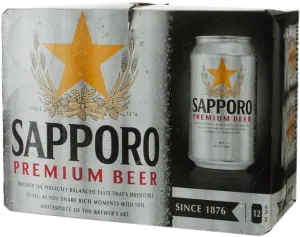 Sapporo Premium 12 Cans (12 oz)