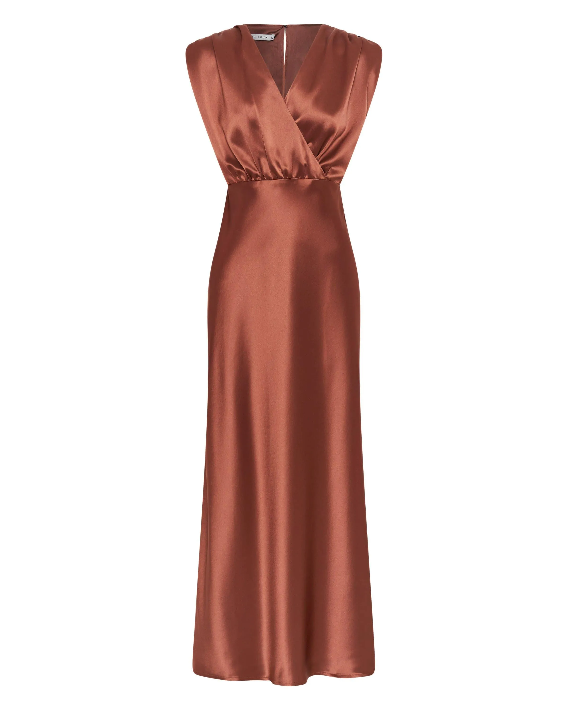 SATIN CROSS OVER GATHER DRESS | SPICE