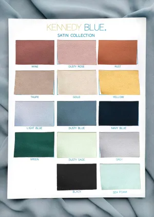 Satin Fabric Swatch Page