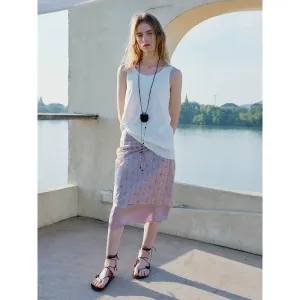 Satin Midi Skirt Set