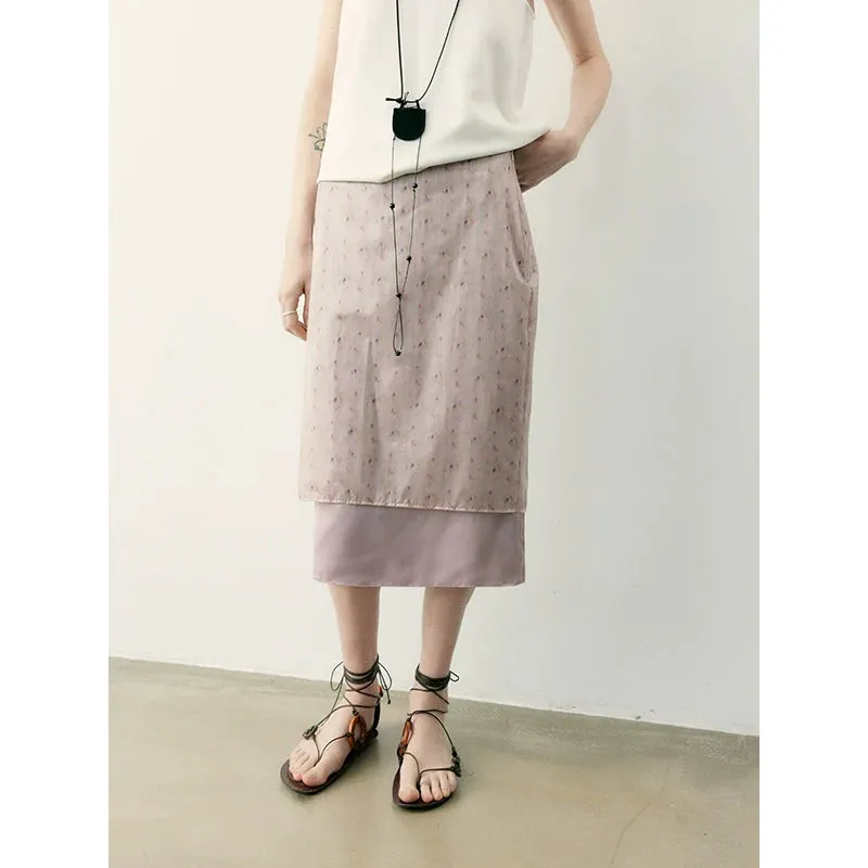 Satin Midi Skirt Set