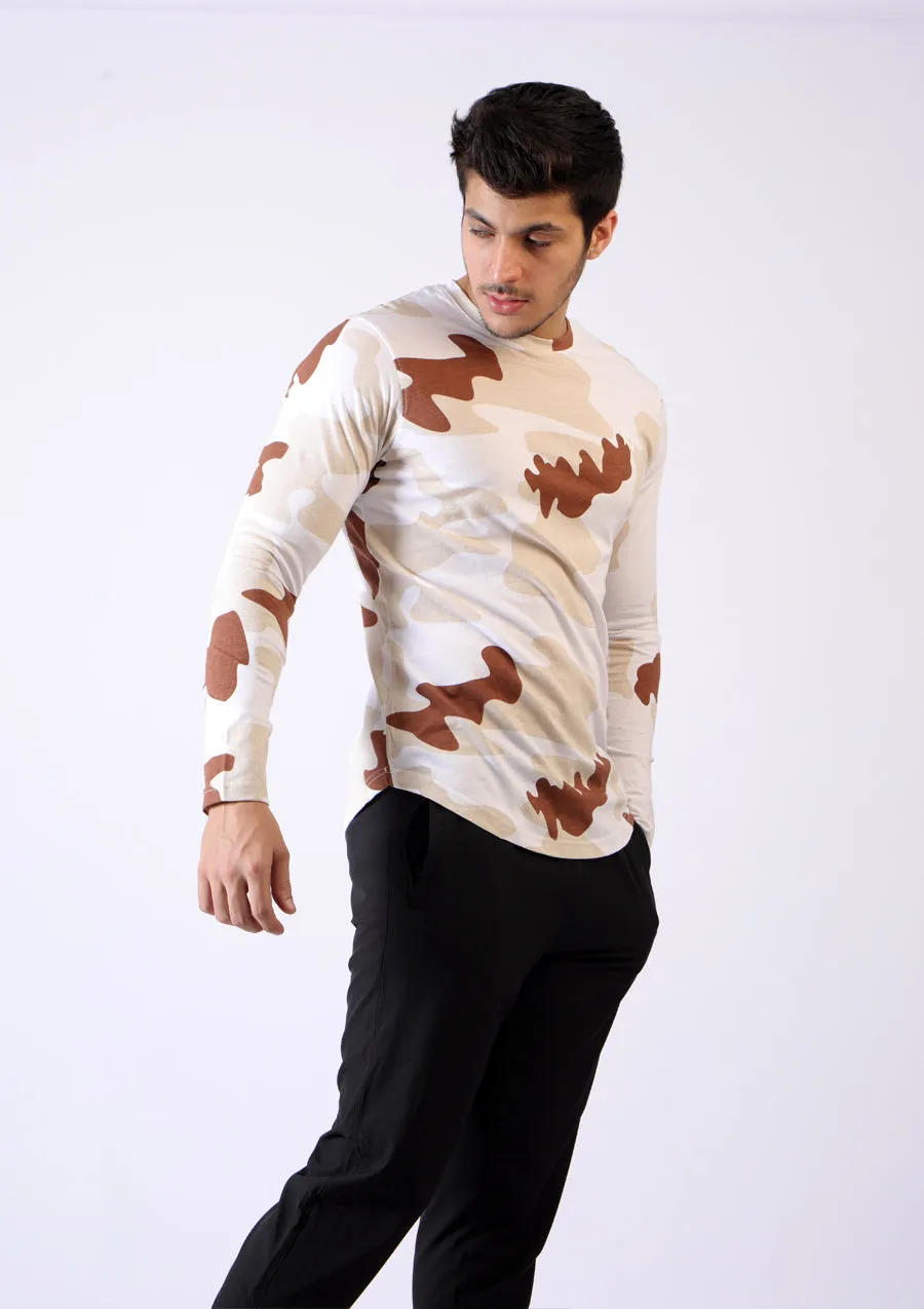 Scoop Bottom Long Sleeve T-Shirt
