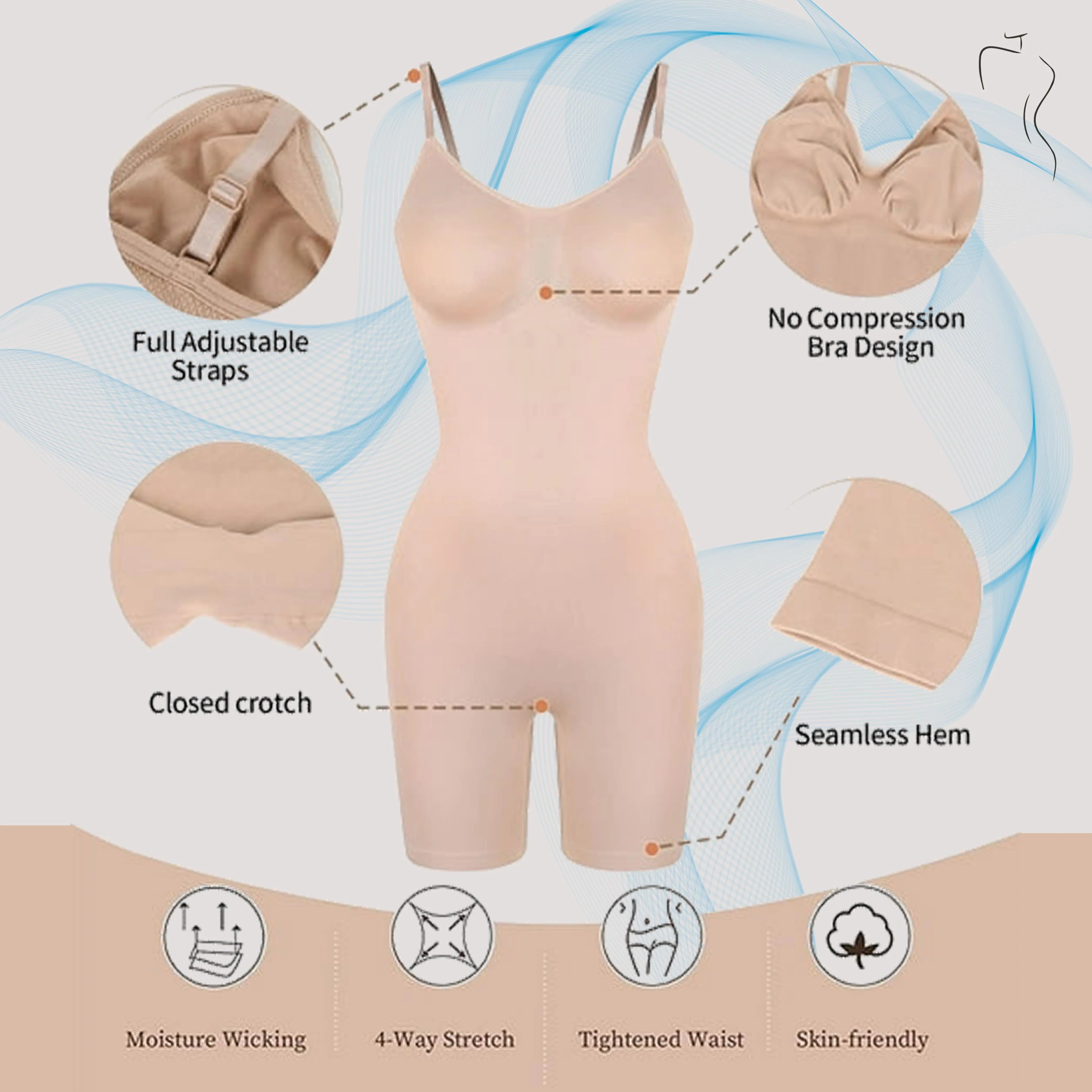 Sculpt & Smooth – Ultimate Full-Body Shapewear for a Flawless Silhouette