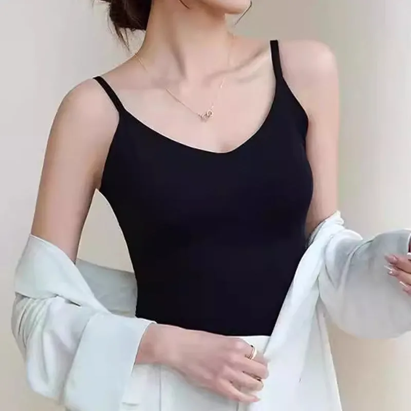 Seamless V-Neck Camisole Top för kvinnor