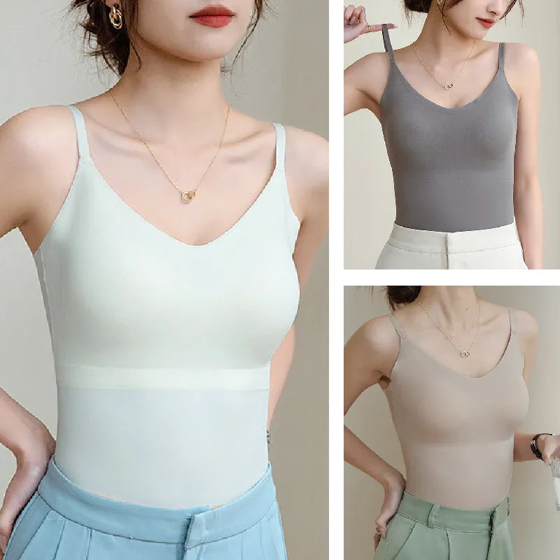 Seamless V-Neck Camisole Top för kvinnor