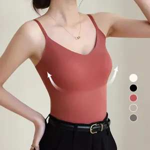 Seamless V-Neck Camisole Top för kvinnor