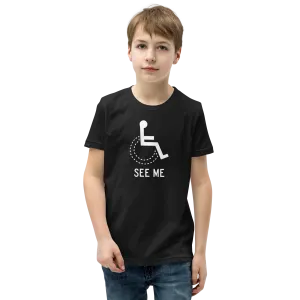 See Me (Not My Disability) Youth Dark Color T-Shirts