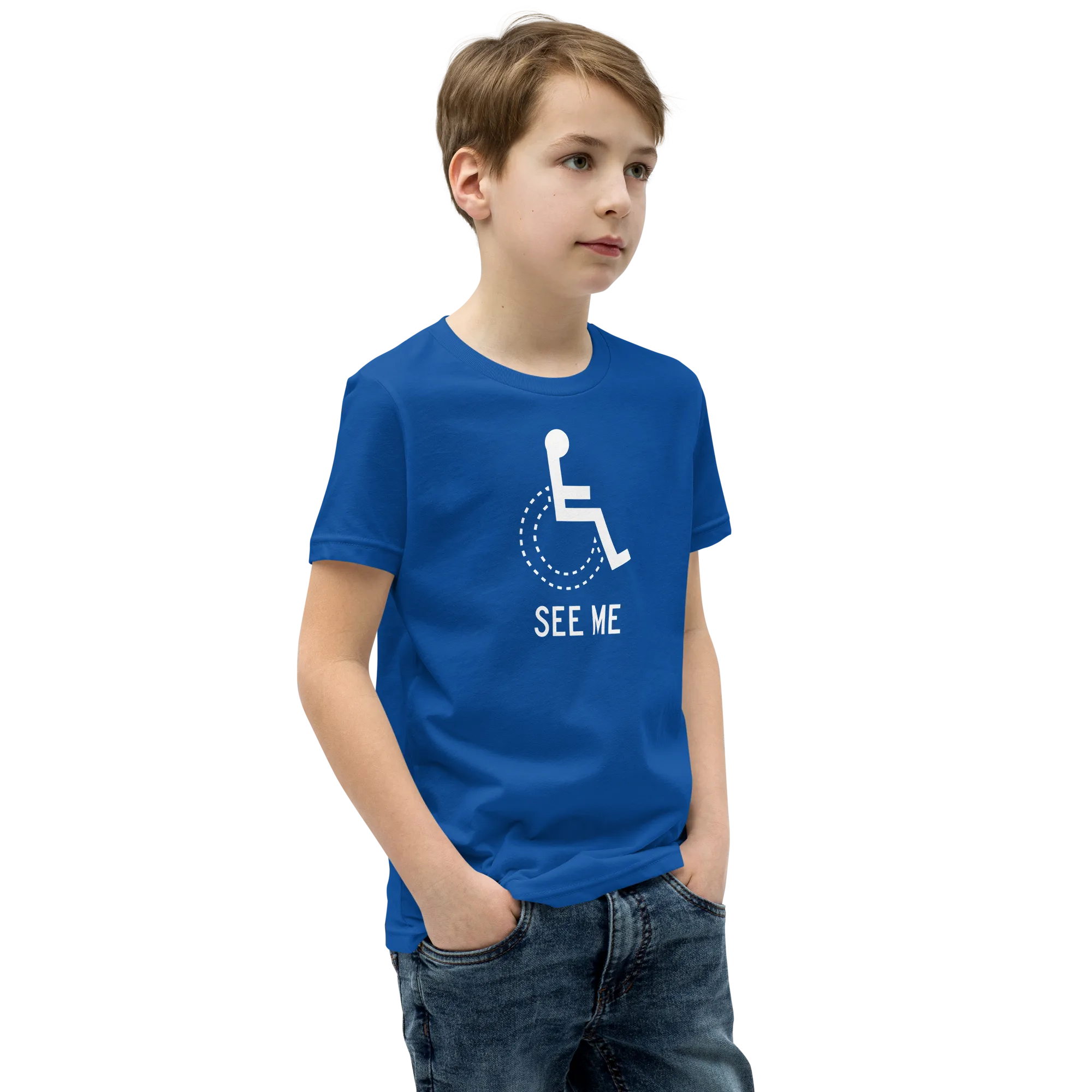 See Me (Not My Disability) Youth Dark Color T-Shirts