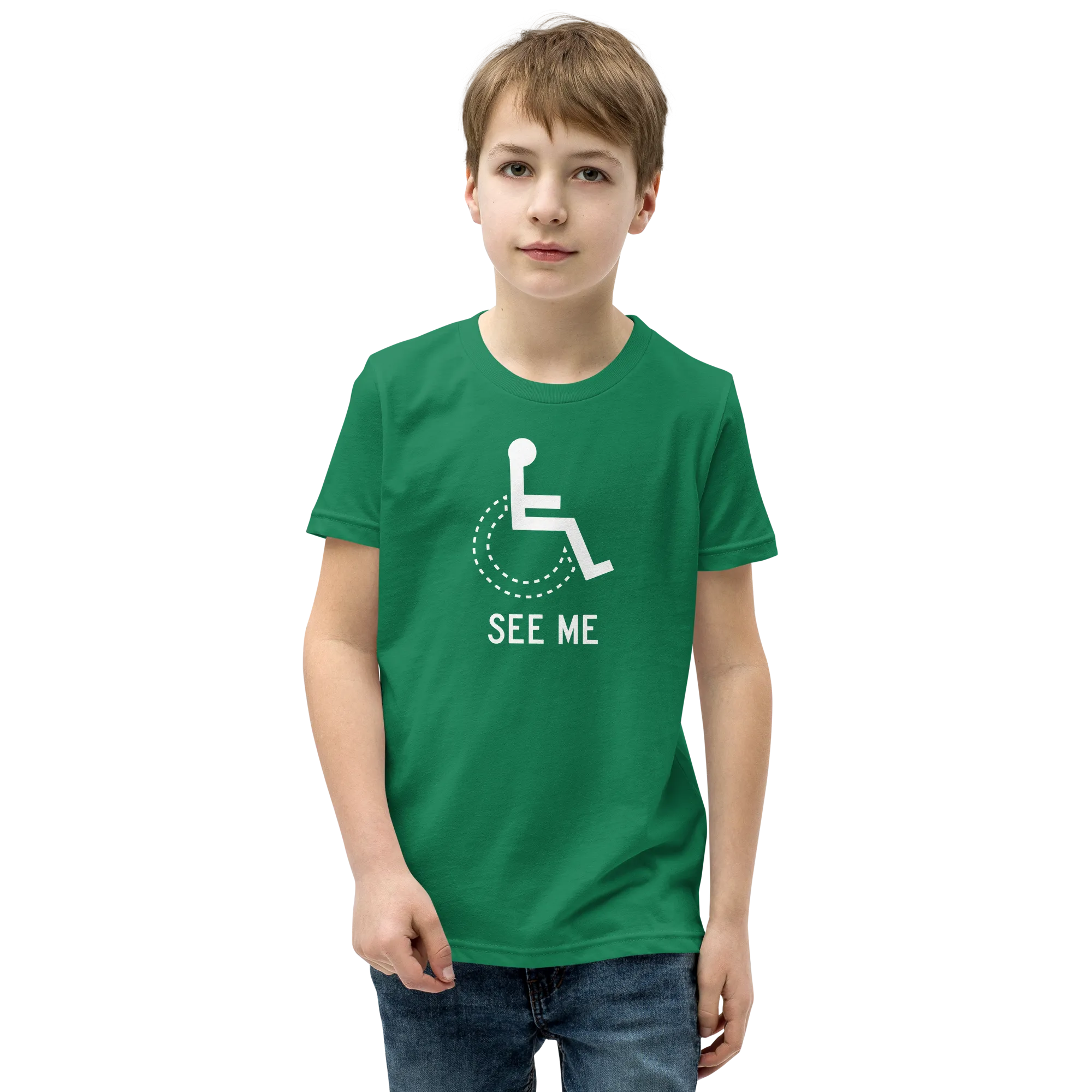 See Me (Not My Disability) Youth Dark Color T-Shirts