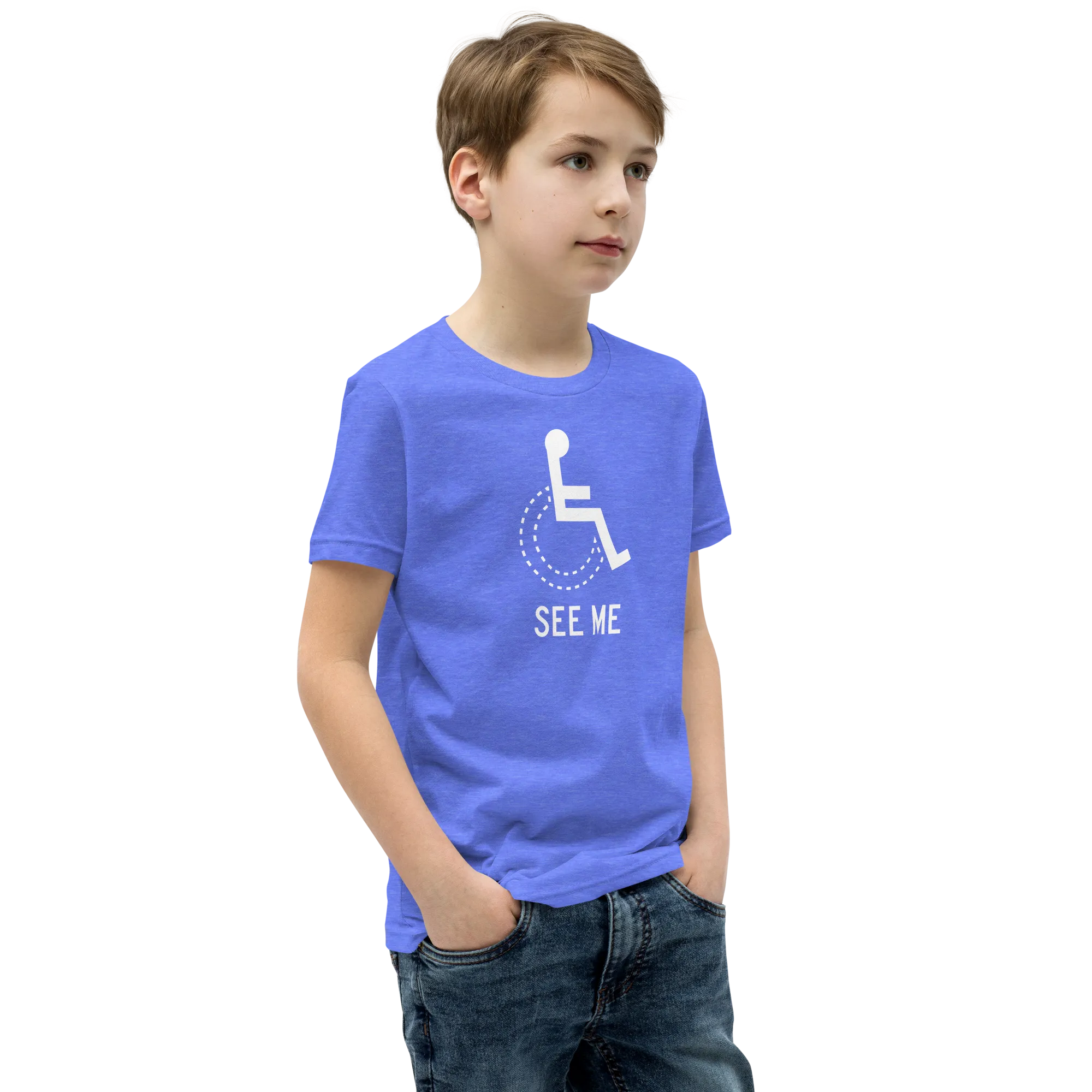 See Me (Not My Disability) Youth Dark Color T-Shirts