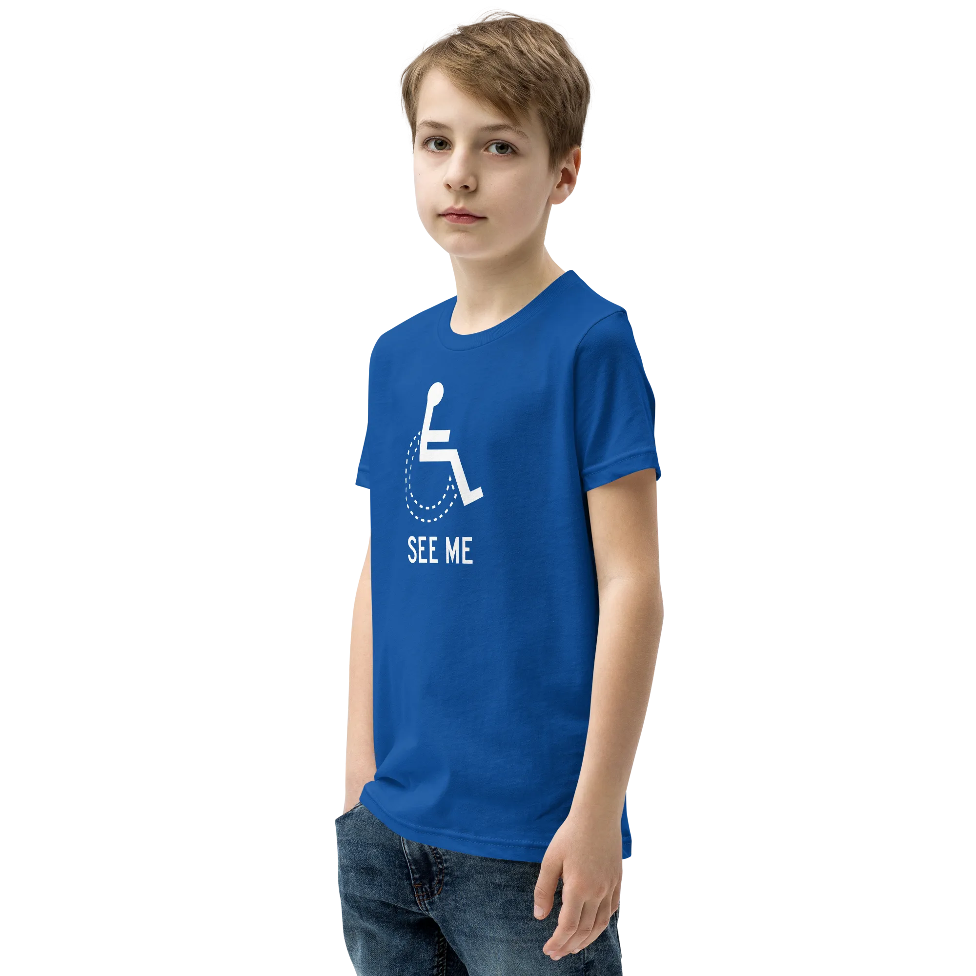 See Me (Not My Disability) Youth Dark Color T-Shirts