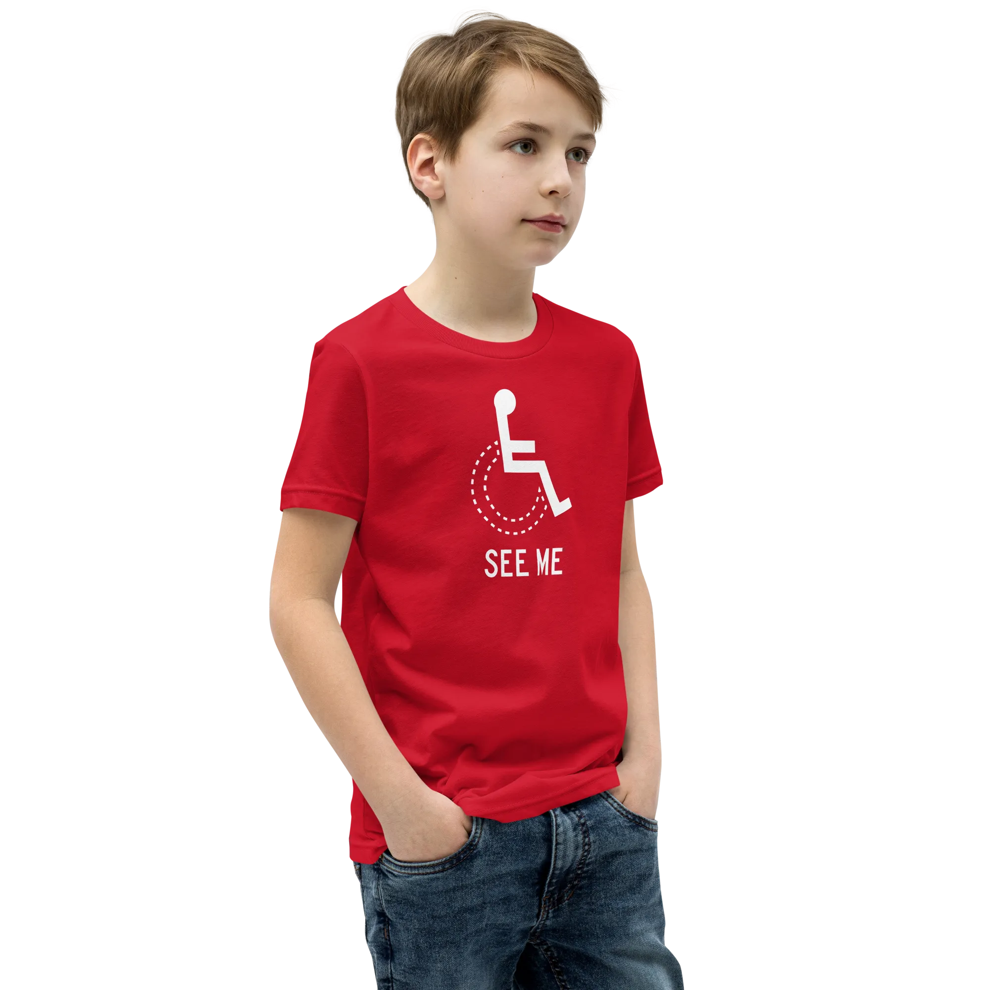 See Me (Not My Disability) Youth Dark Color T-Shirts