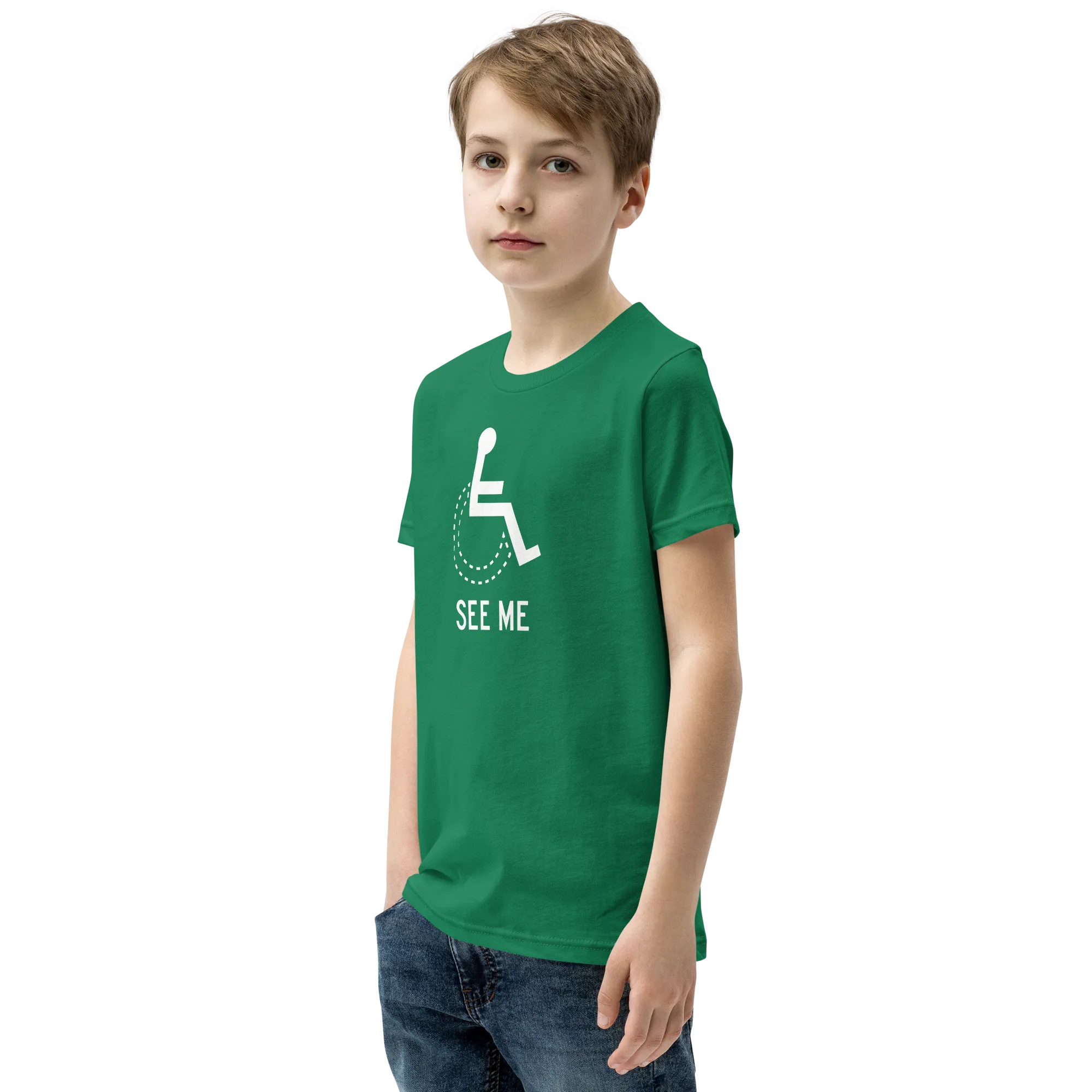 See Me (Not My Disability) Youth Dark Color T-Shirts