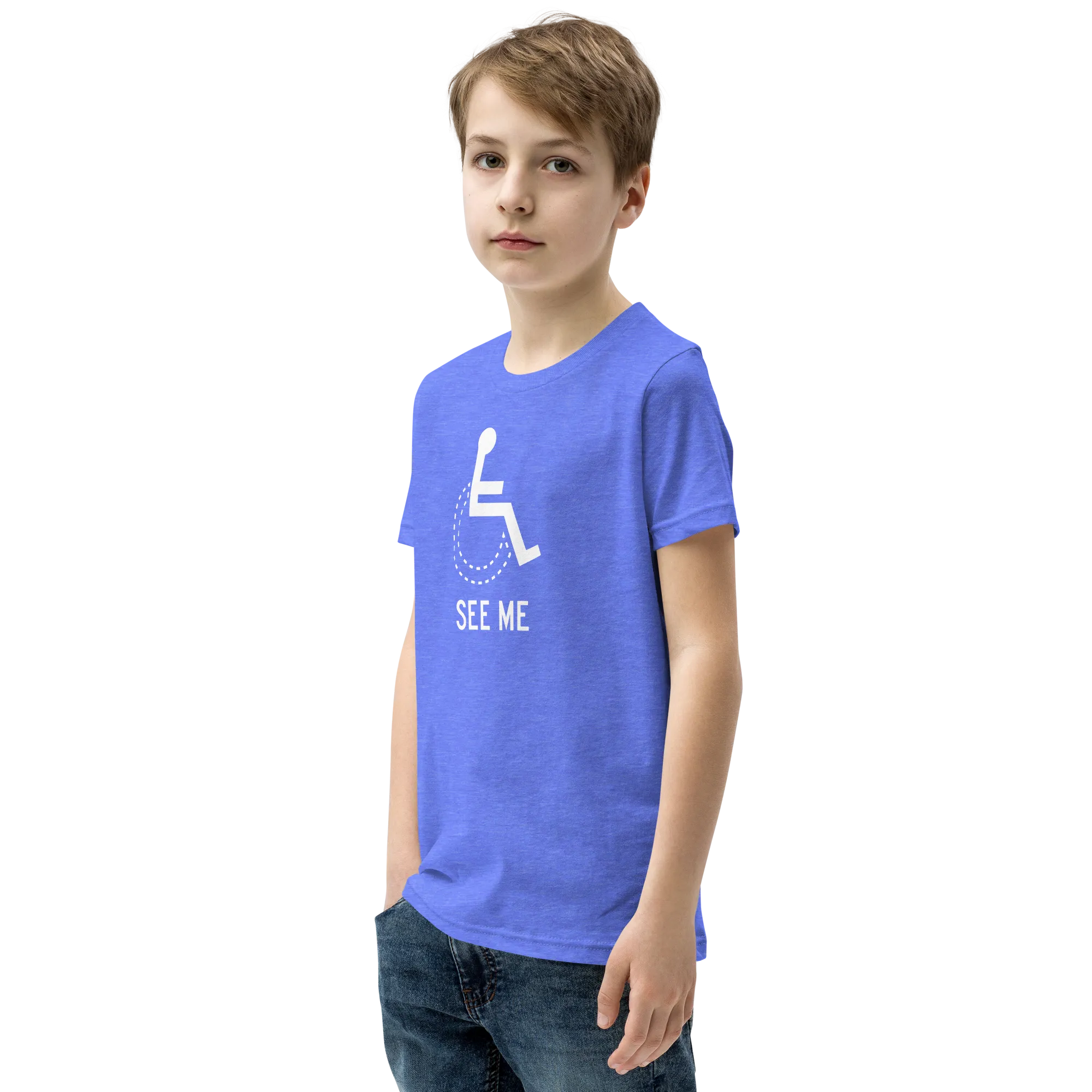 See Me (Not My Disability) Youth Dark Color T-Shirts