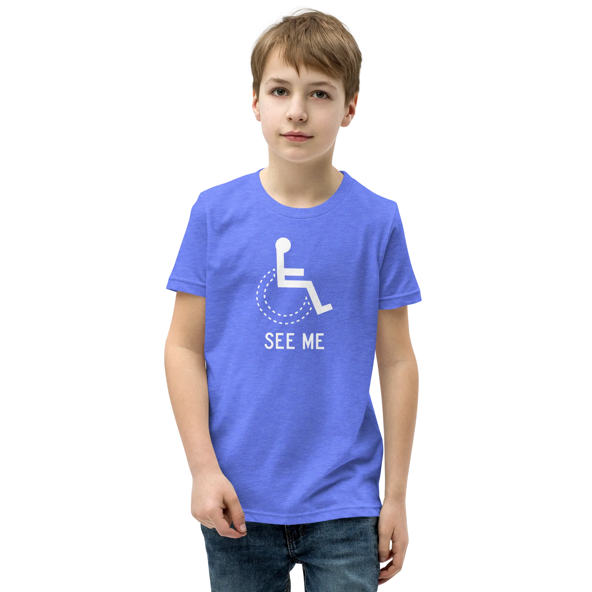 See Me (Not My Disability) Youth Dark Color T-Shirts