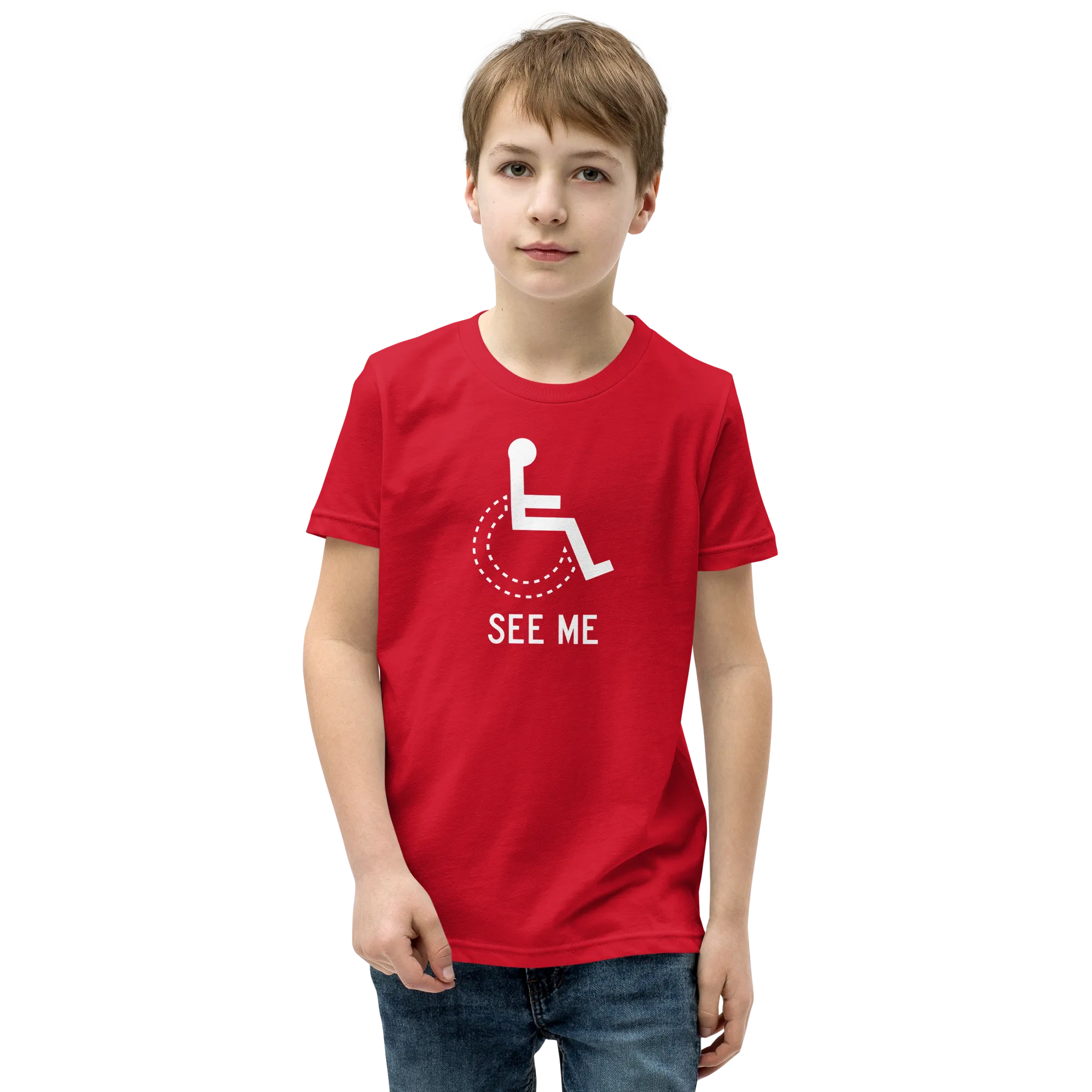 See Me (Not My Disability) Youth Dark Color T-Shirts