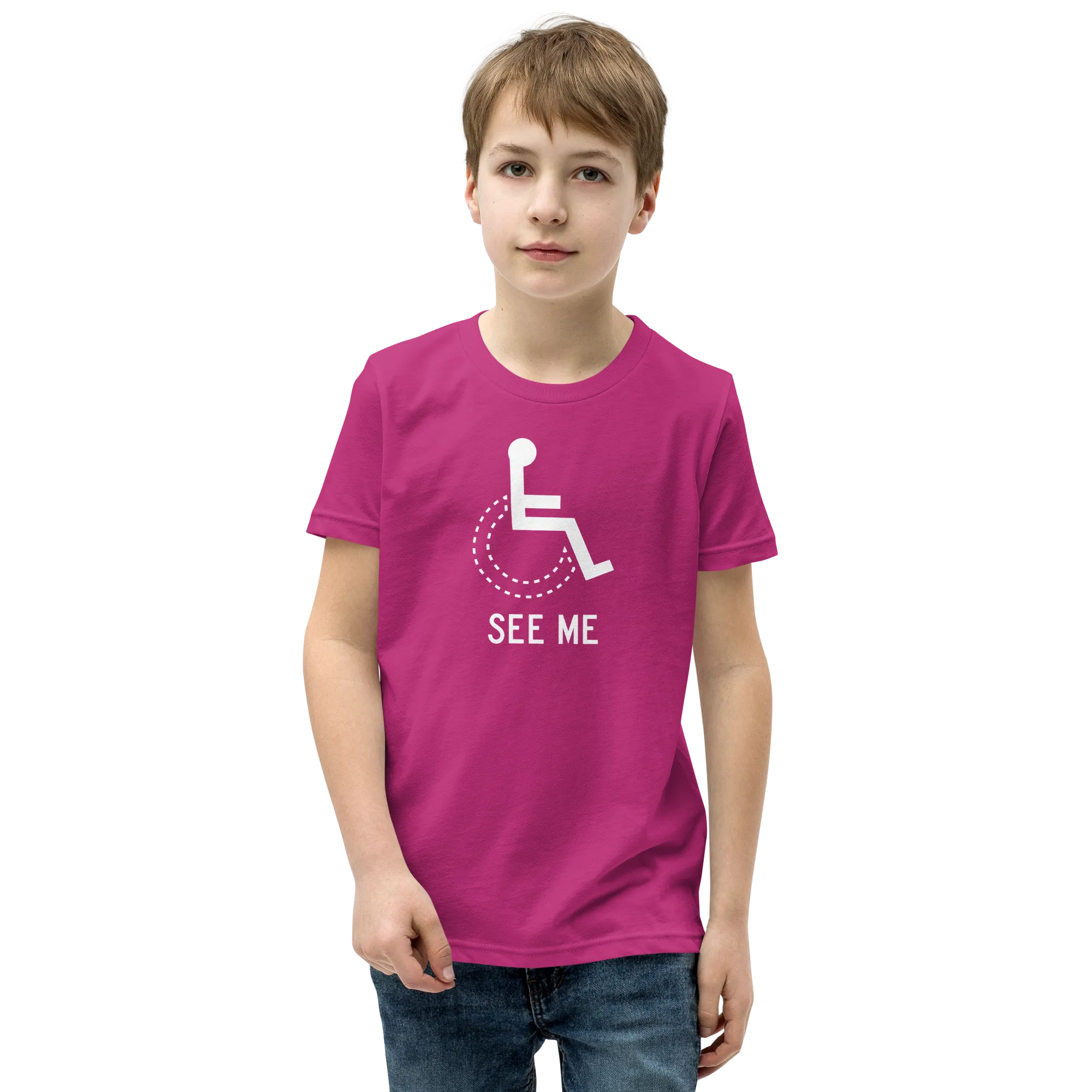 See Me (Not My Disability) Youth Dark Color T-Shirts