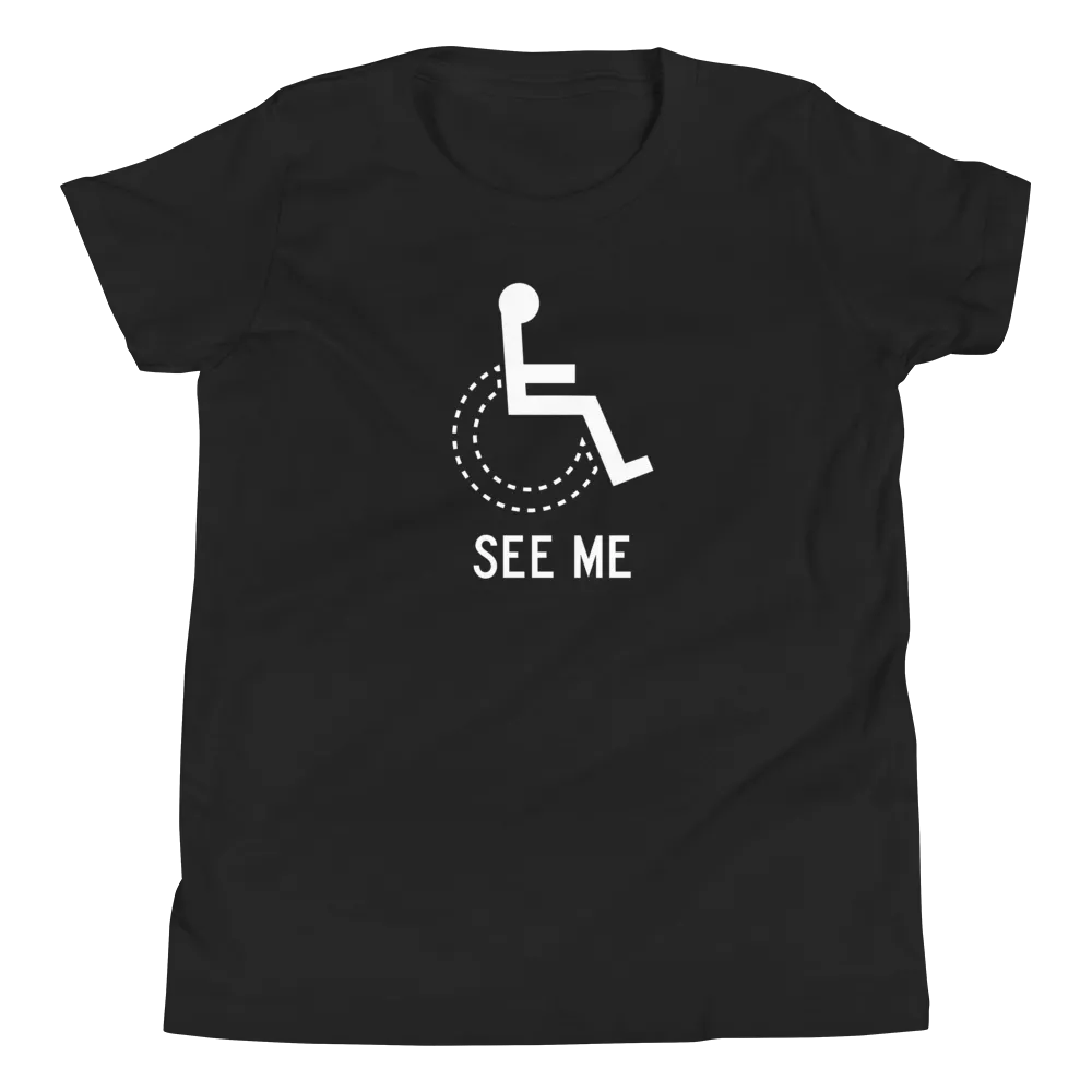See Me (Not My Disability) Youth Dark Color T-Shirts