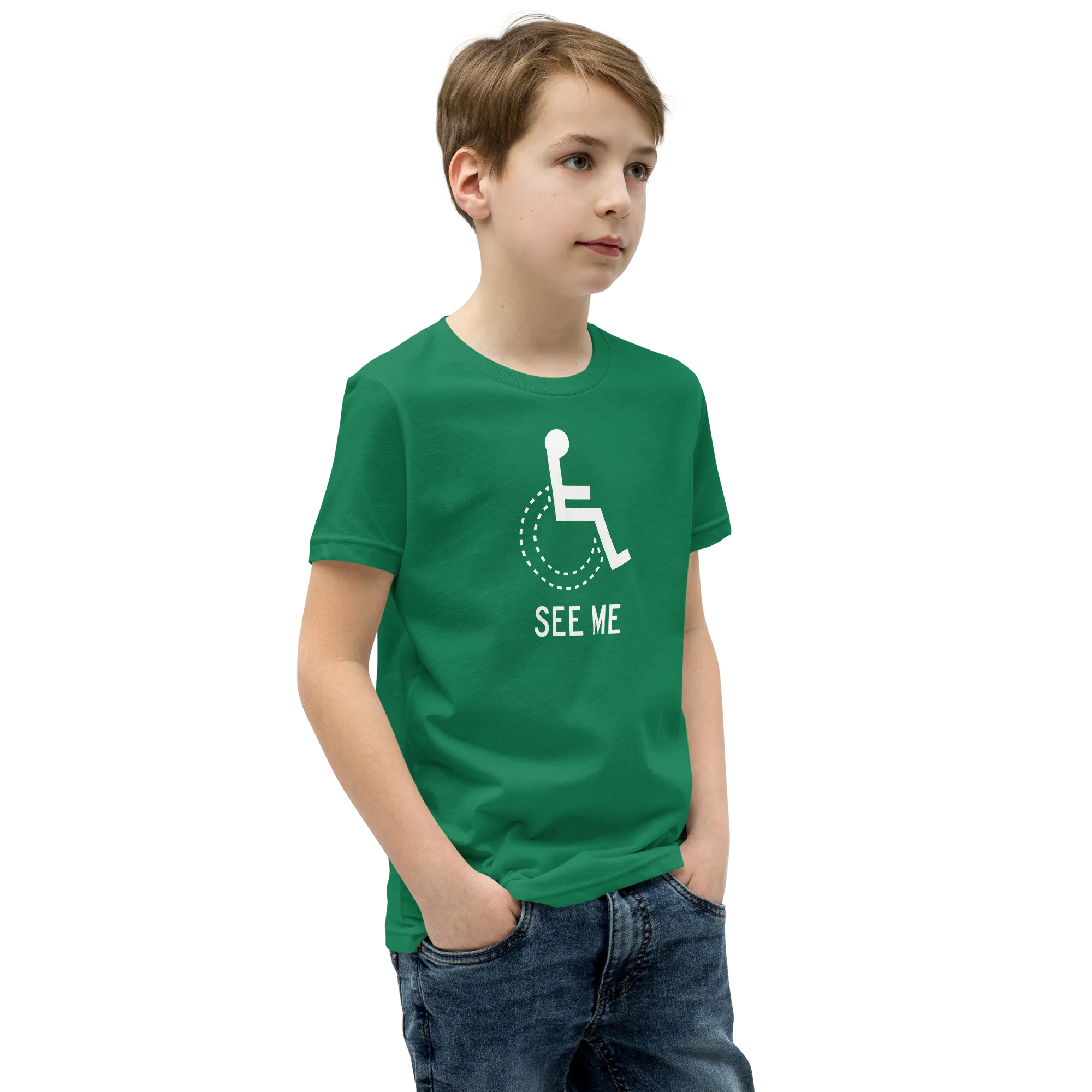 See Me (Not My Disability) Youth Dark Color T-Shirts