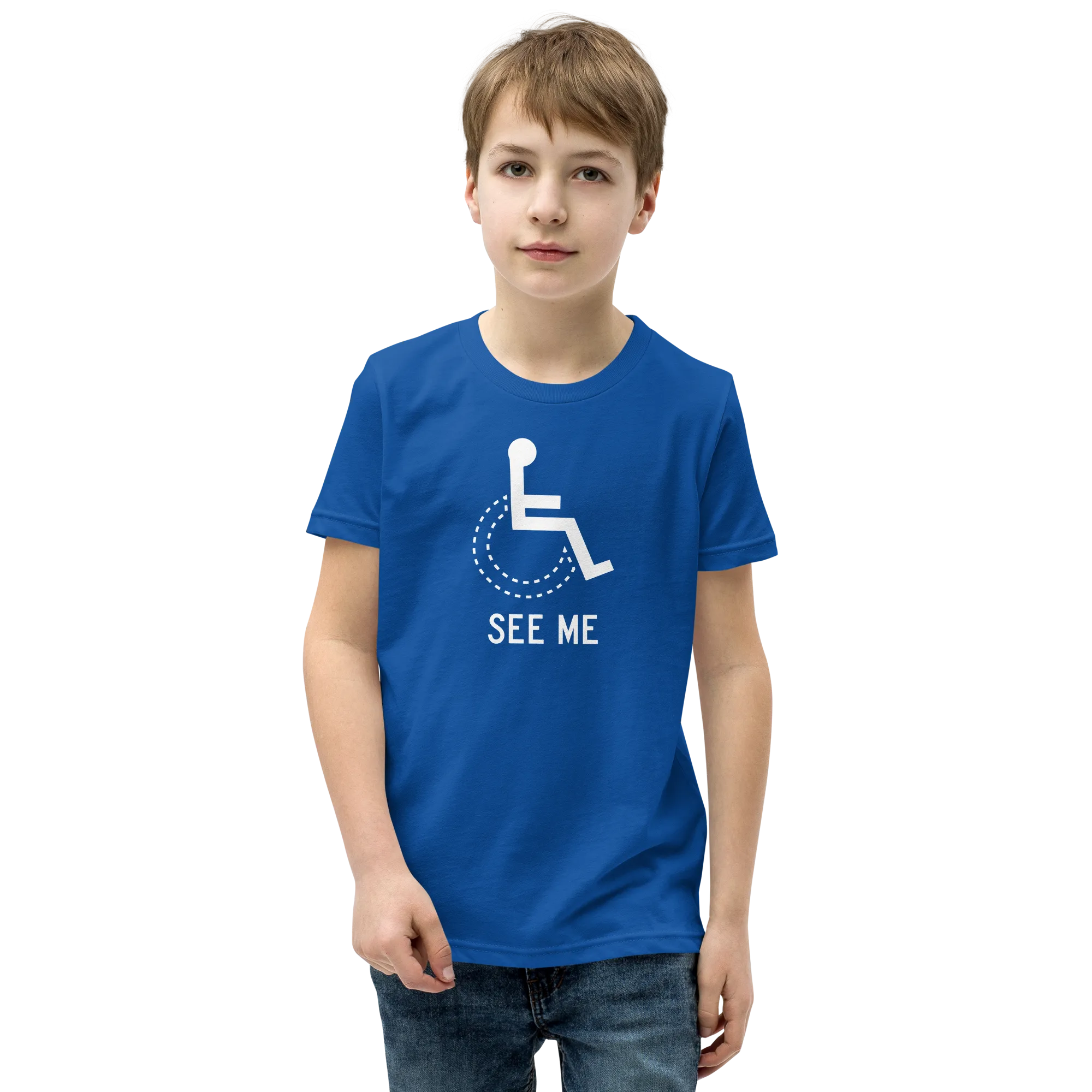 See Me (Not My Disability) Youth Dark Color T-Shirts