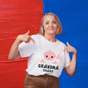 Shark Theme Birthday T-Shirts - Grandma Shark T-Shirt