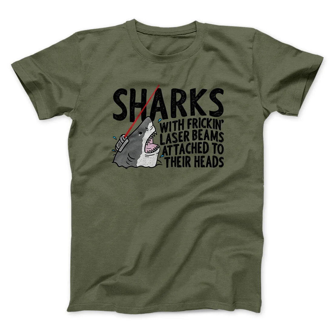 Sharks With Frickin’ Laser Beams Funny Movie Men/Unisex T-Shirt