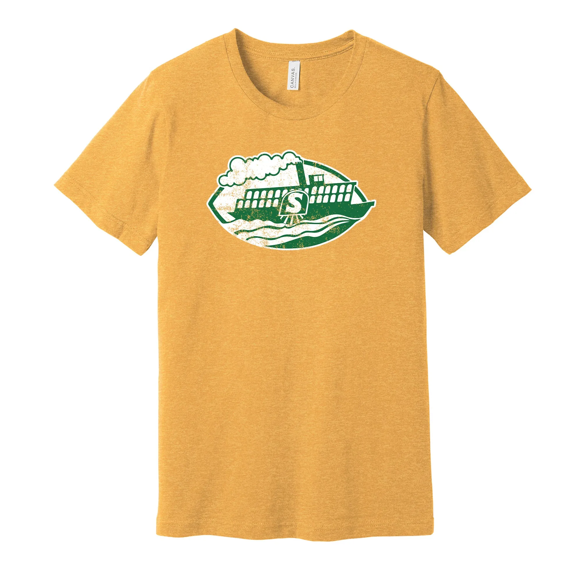 Shreveport Steamer Distressed Logo Shirt - Defunct Football Team - Celebrate Louisiana Heritage and History - Hyper Than Hype