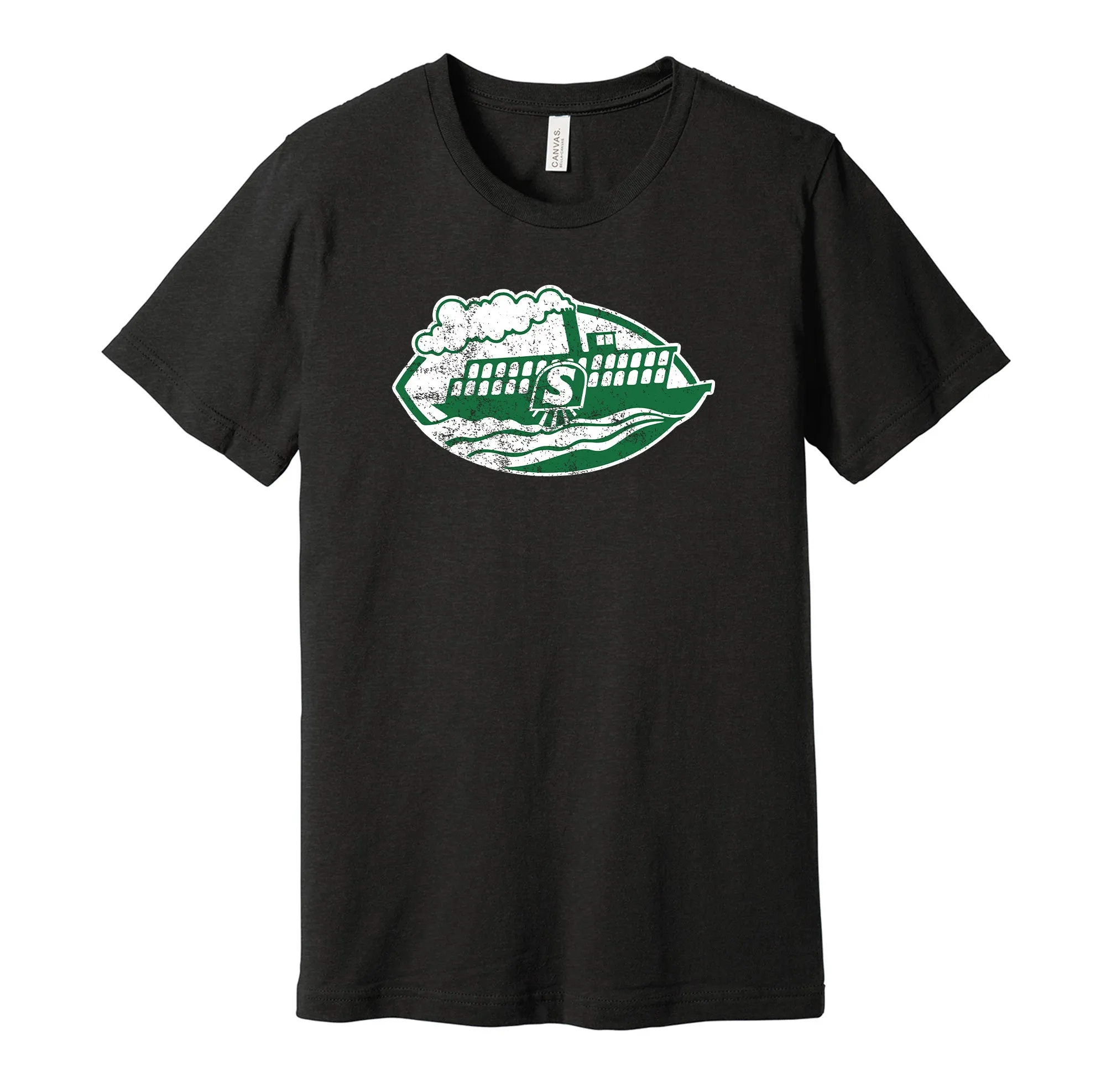 Shreveport Steamer Distressed Logo Shirt - Defunct Football Team - Celebrate Louisiana Heritage and History - Hyper Than Hype