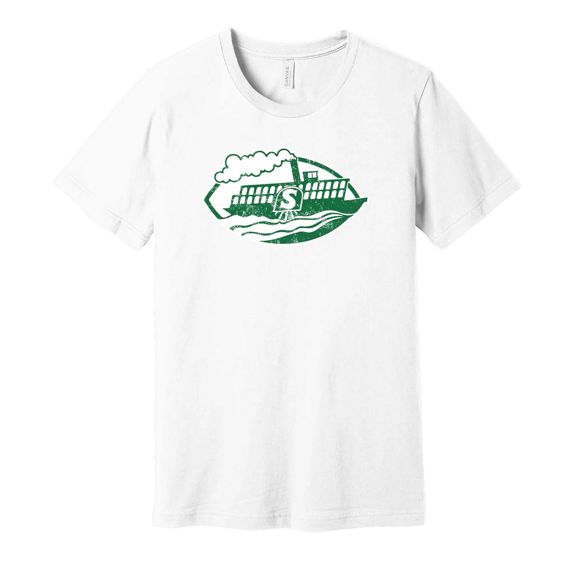 Shreveport Steamer Distressed Logo Shirt - Defunct Football Team - Celebrate Louisiana Heritage and History - Hyper Than Hype