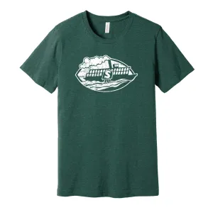 Shreveport Steamer Distressed Logo Shirt - Defunct Football Team - Celebrate Louisiana Heritage and History - Hyper Than Hype