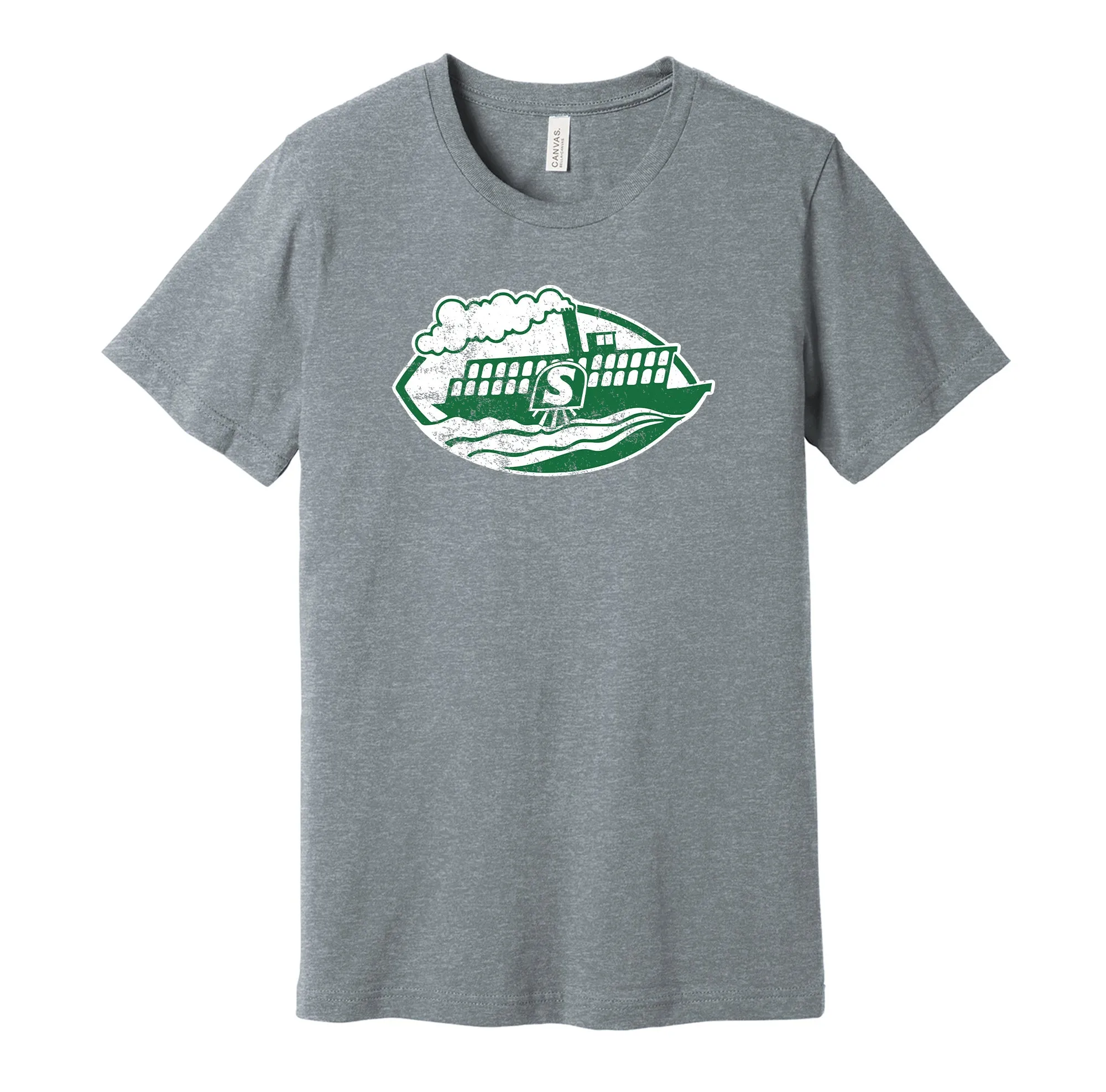 Shreveport Steamer Distressed Logo Shirt - Defunct Football Team - Celebrate Louisiana Heritage and History - Hyper Than Hype