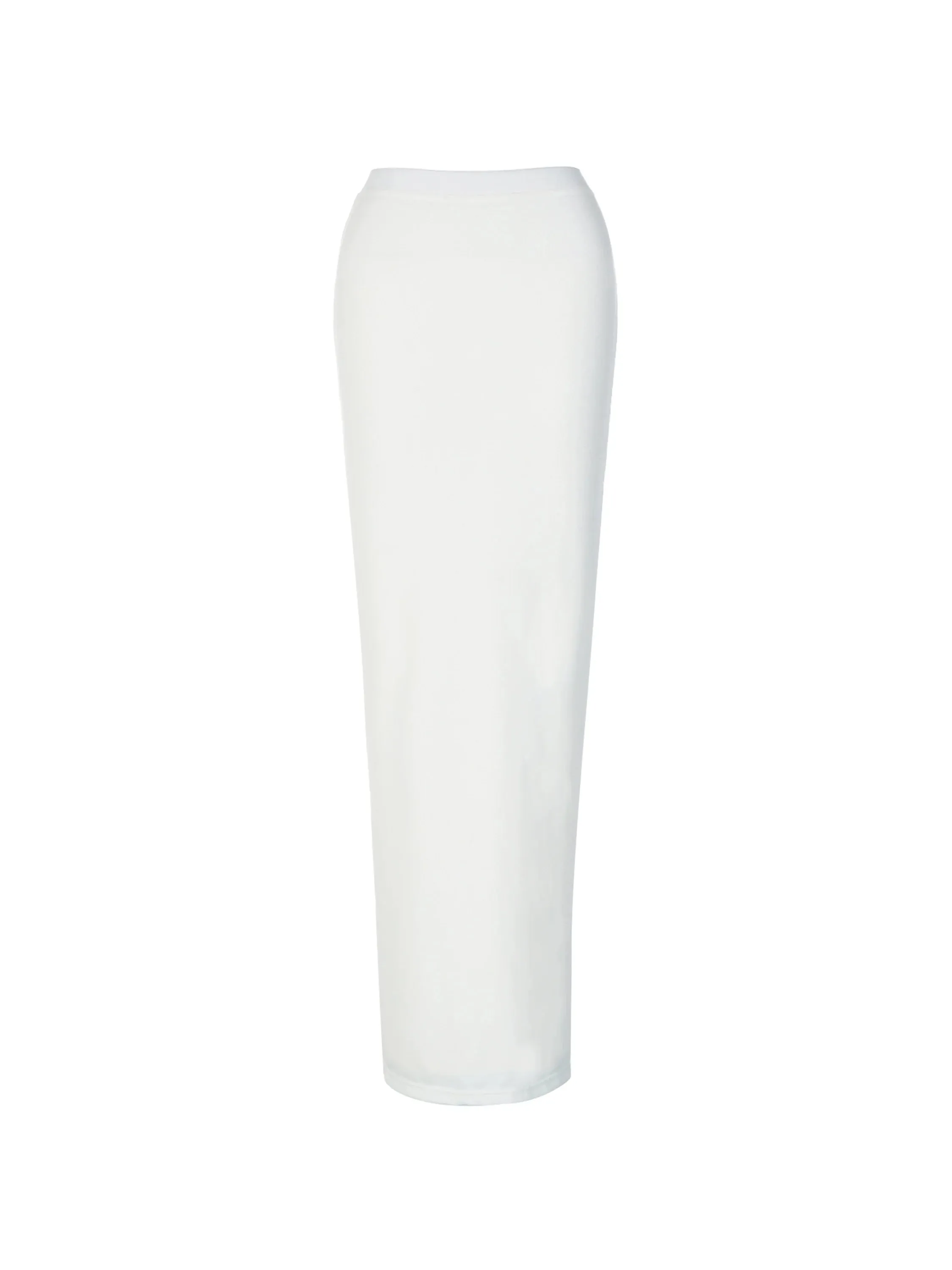 Silk White Maxi Skirt