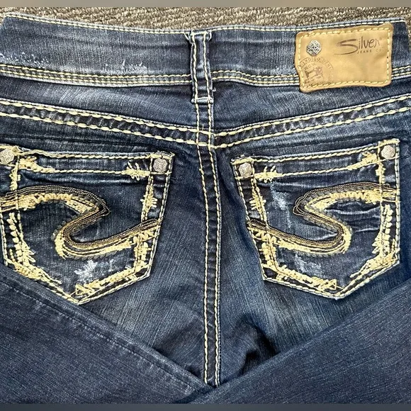 Silver Jeans Co. Suki Mid Rise Slim Bootcut Jeans size 25