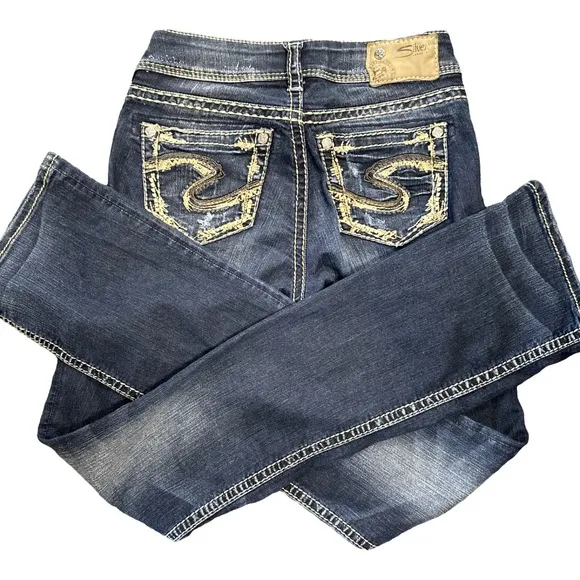 Silver Jeans Co. Suki Mid Rise Slim Bootcut Jeans size 25