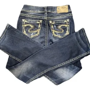 Silver Jeans Co. Suki Mid Rise Slim Bootcut Jeans size 25