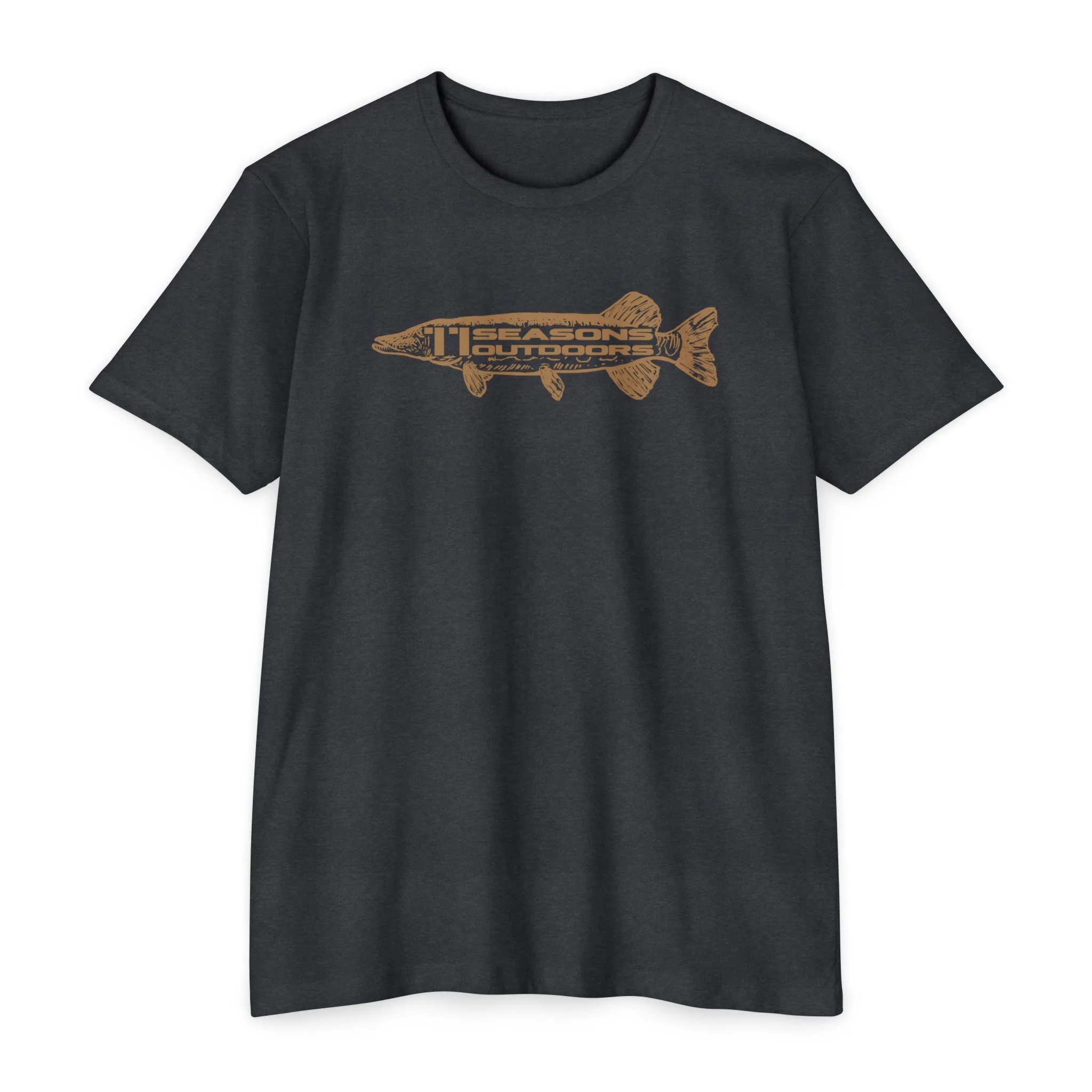 Sketched Northern Pike Athletic Tee
