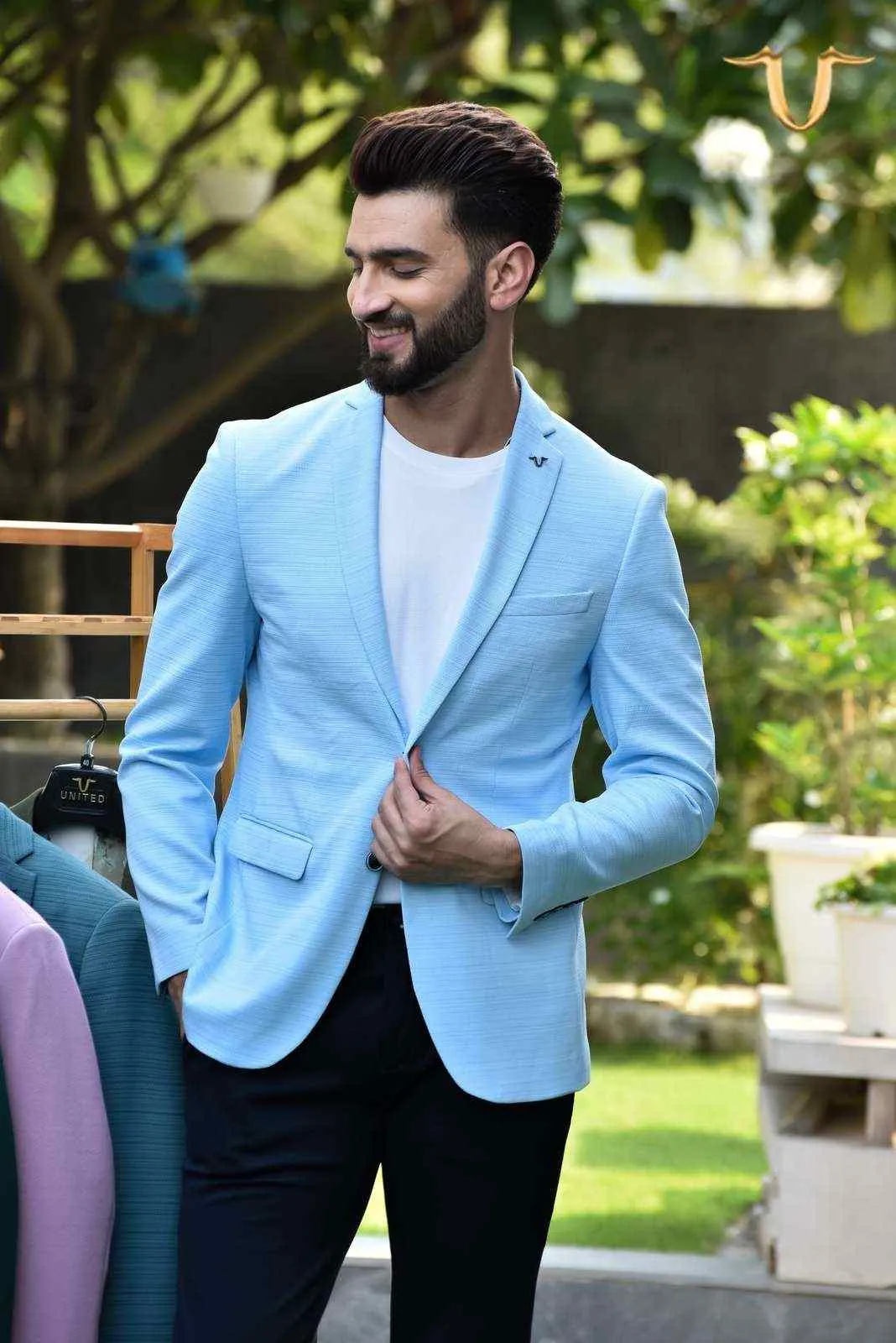 Sky Stretch Knit Blazer