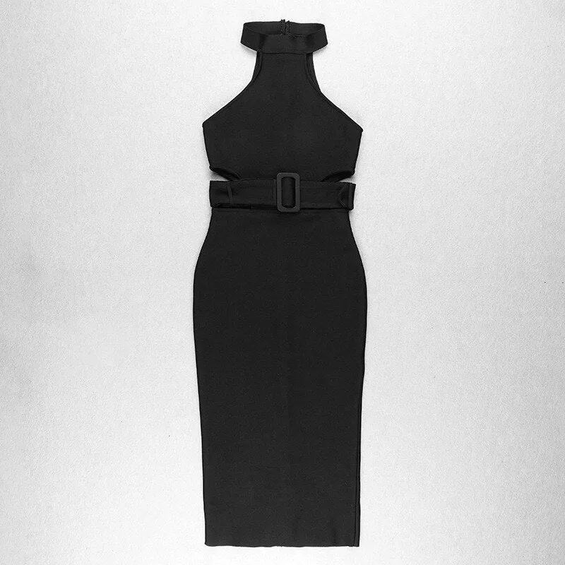 Sleeveless Bandage dress