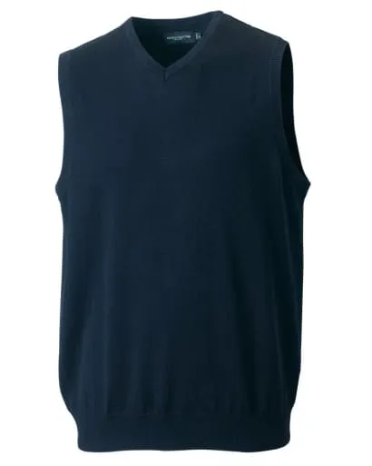 Sleeveless Russell V-Neck Sleevless Knitted Pullover - 716M
