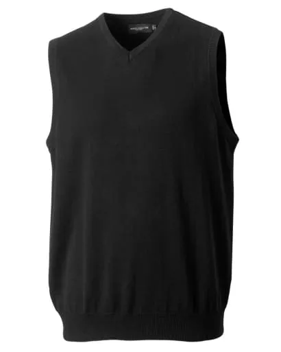 Sleeveless Russell V-Neck Sleevless Knitted Pullover - 716M