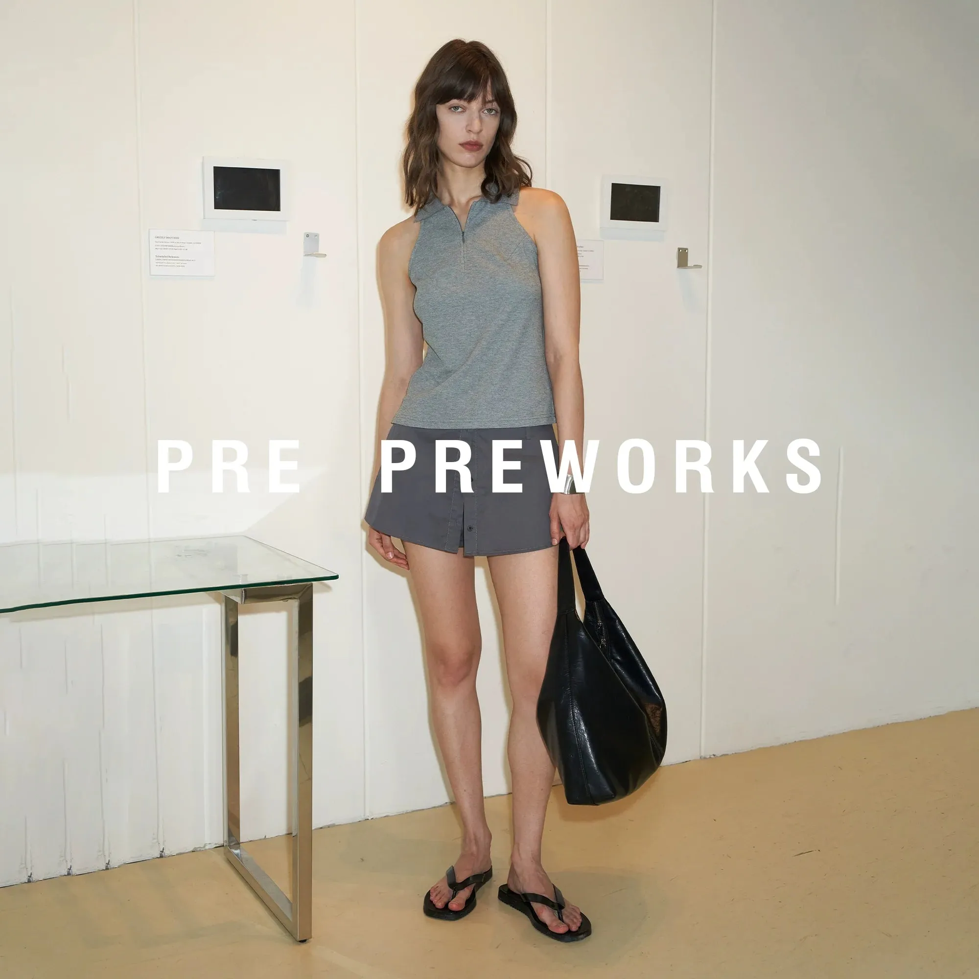 Sleeveless Zip-Up Polo Top