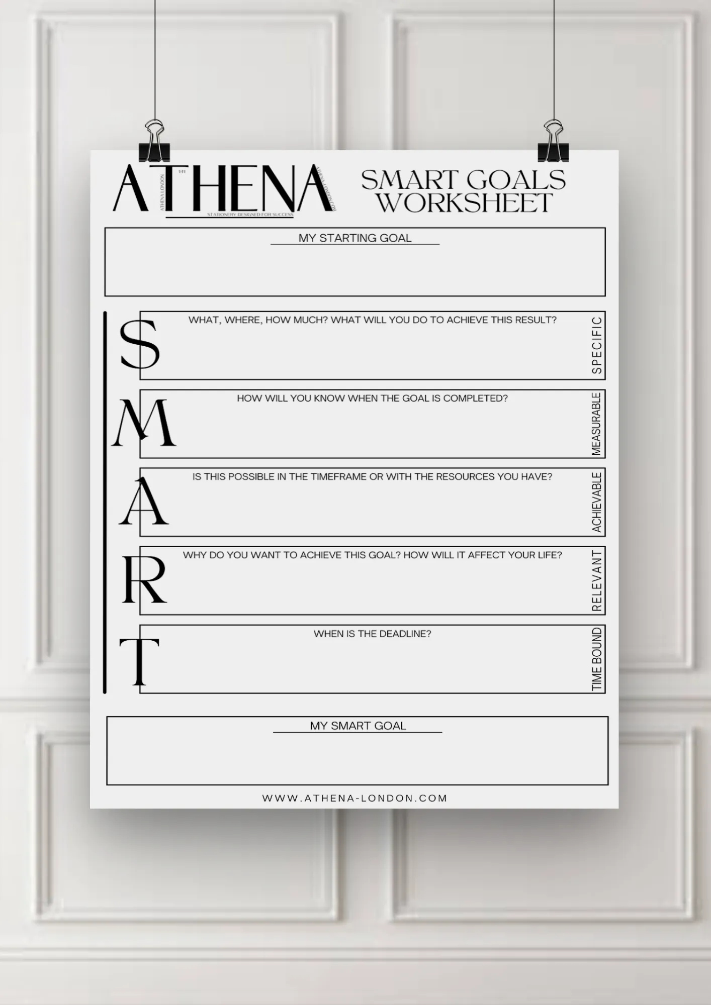 SMART Goals Worksheet