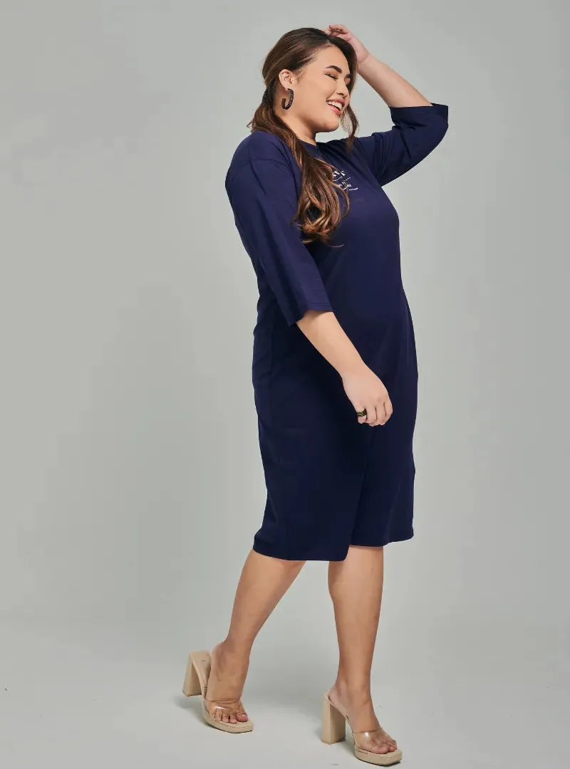 Smooth Cotton T-Shirt Dress