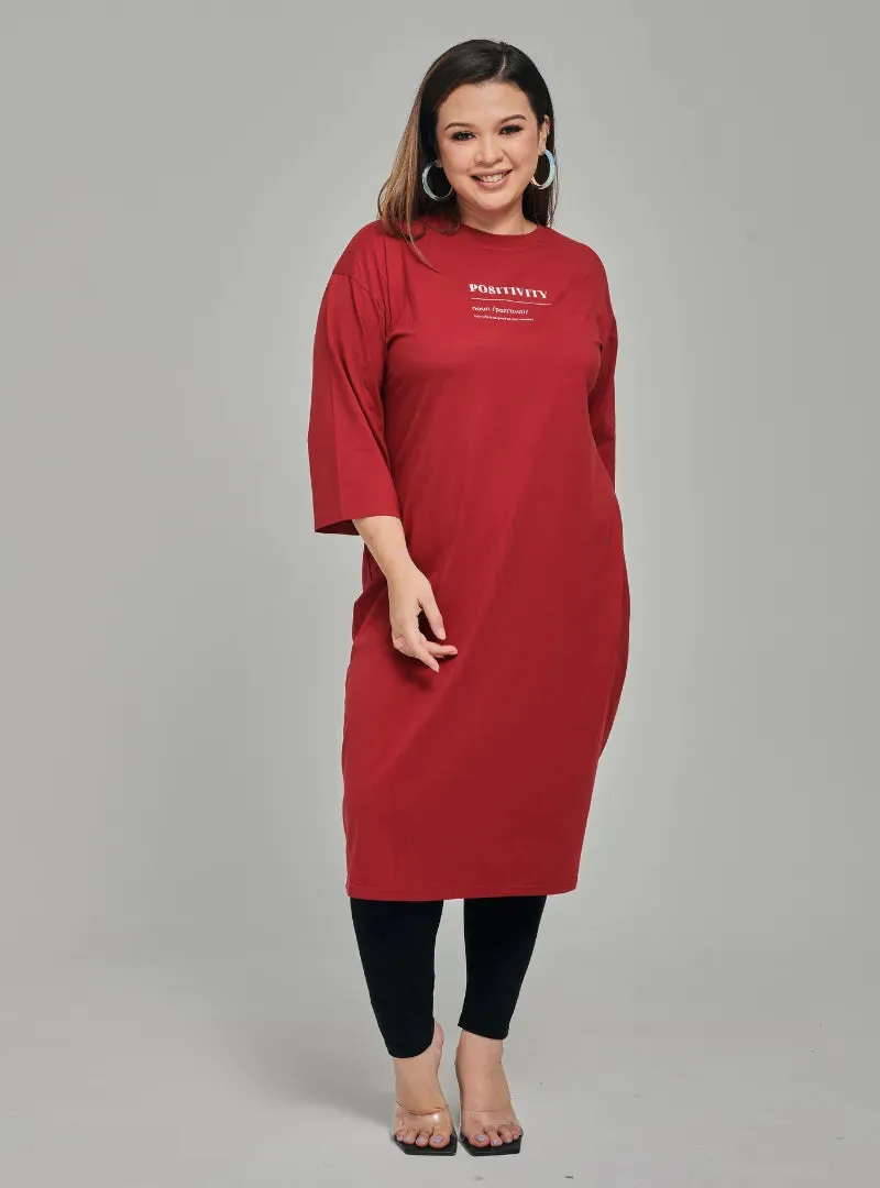 Smooth Cotton T-Shirt Dress