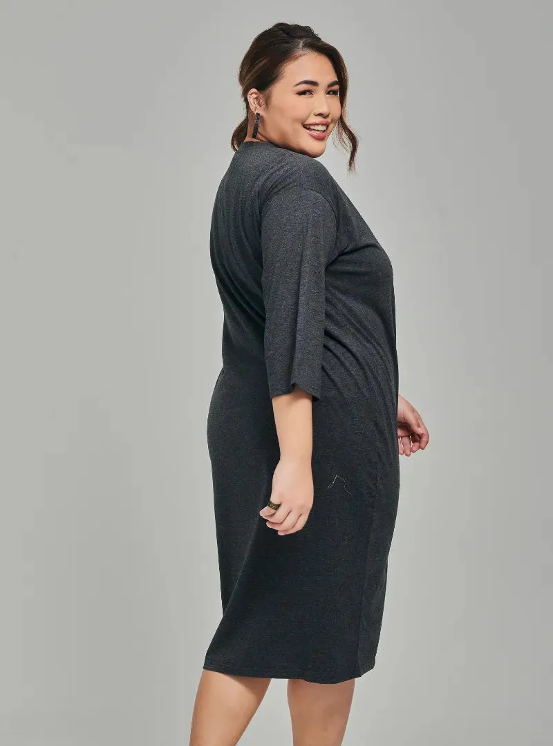 Smooth Cotton T-Shirt Dress