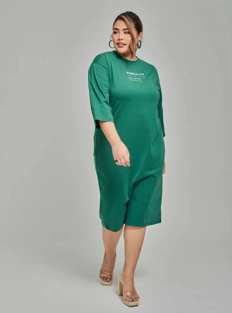 Smooth Cotton T-Shirt Dress